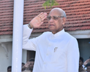 65th Maharashtra State Foundation Day: Governor Ramesh Bais hoists National flag at Raj Bhavan